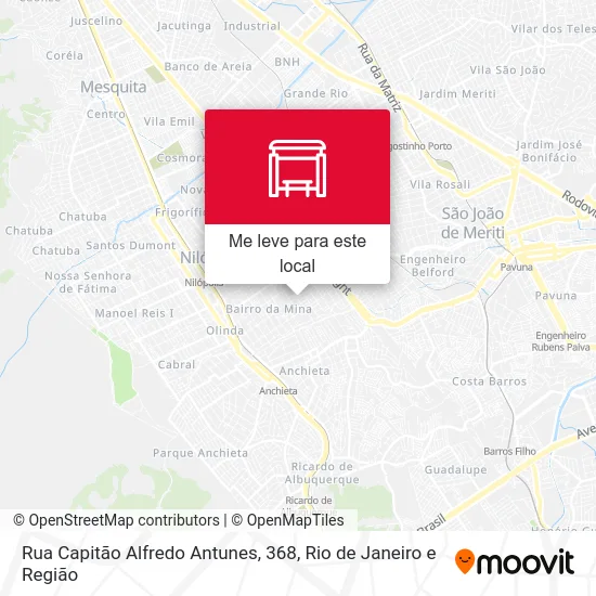 Rua Capitão Alfredo Antunes, 368 mapa