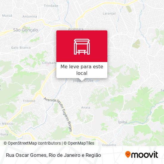 Rua Oscar Gomes mapa