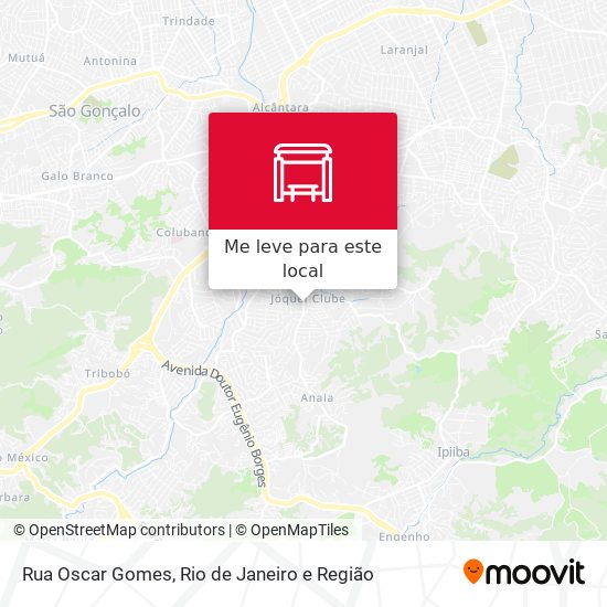 Rua Oscar Gomes mapa