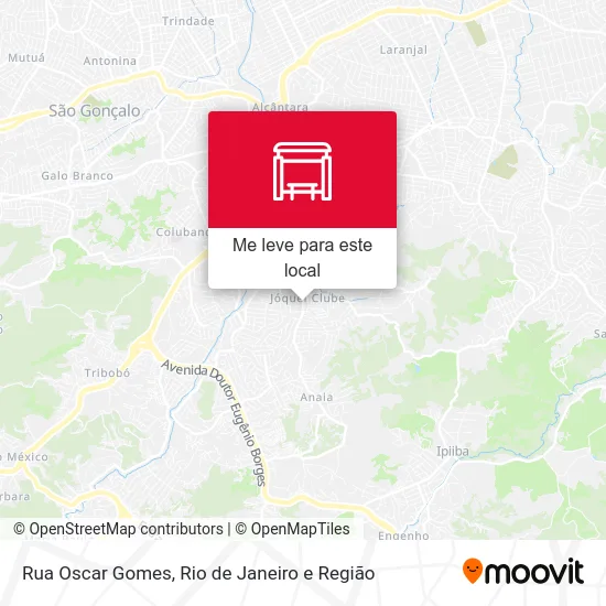Rua Oscar Gomes mapa