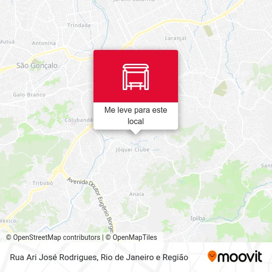 Rua Ari José Rodrigues mapa