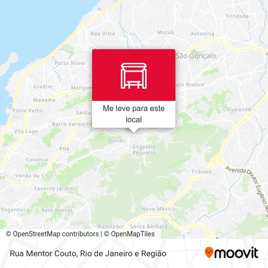 Rua Mentor Couto mapa