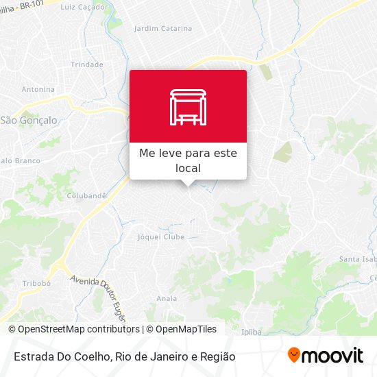 Estrada Do Coelho mapa