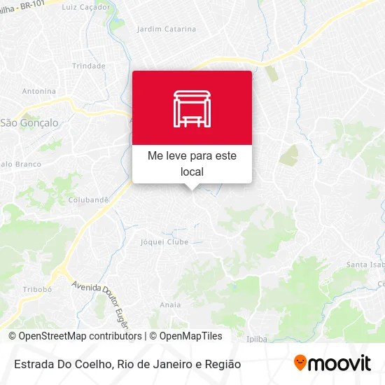 Estrada Do Coelho mapa