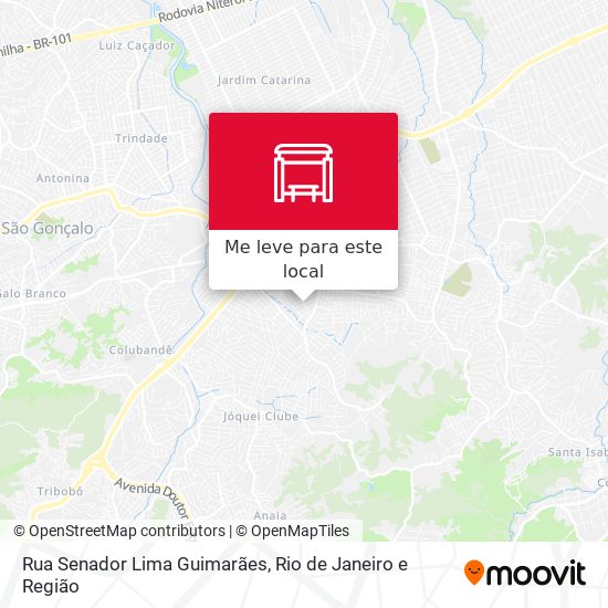 Rua Senador Lima Guimarães mapa