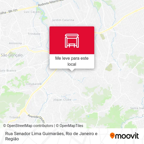 Rua Senador Lima Guimarães mapa