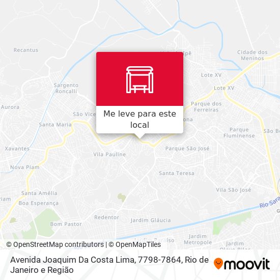 Avenida Joaquim Da Costa Lima, 7798-7864 mapa