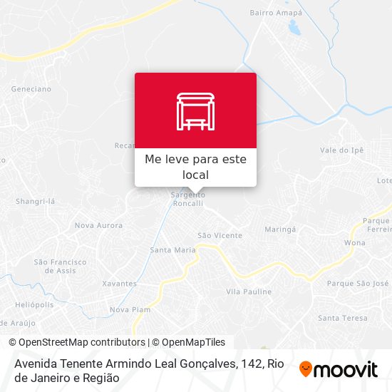 Avenida Tenente Armindo Leal Gonçalves, 142 mapa