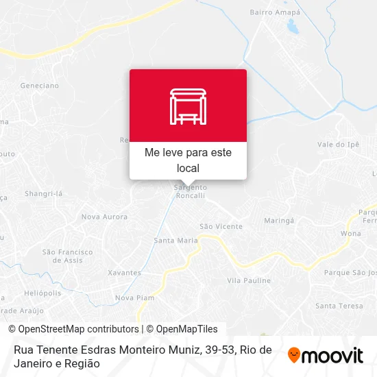 Rua Tenente Esdras Monteiro Muniz, 39-53 mapa