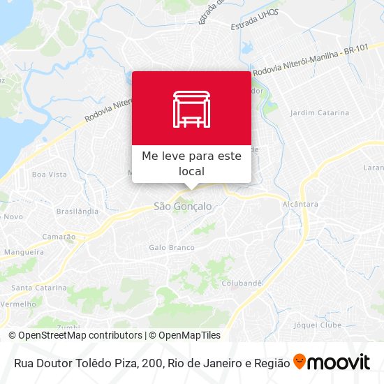Rua Doutor Tolêdo Piza, 200 mapa