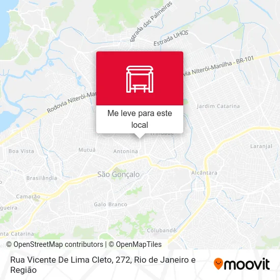Rua Vicente De Lima Cleto, 272 mapa