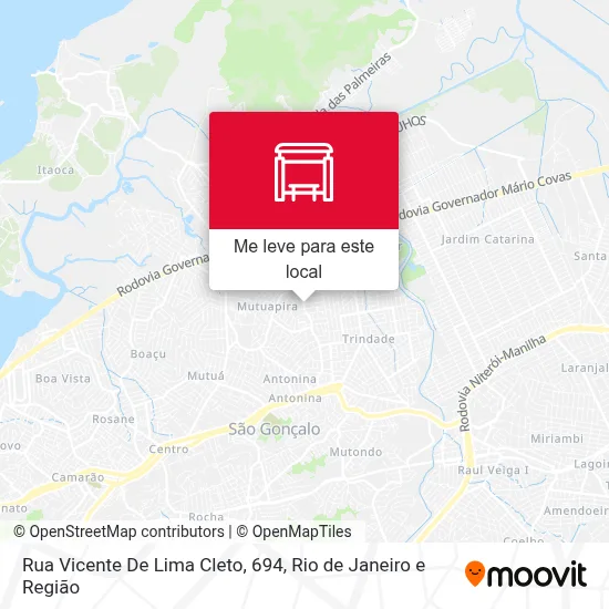 Rua Vicente De Lima Cleto, 694 mapa