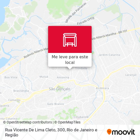 Rua Vicente De Lima Cleto, 300 mapa
