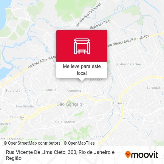 Rua Vicente De Lima Cleto, 300 mapa