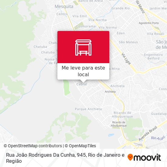 Rua João Rodrigues Da Cunha, 945 mapa