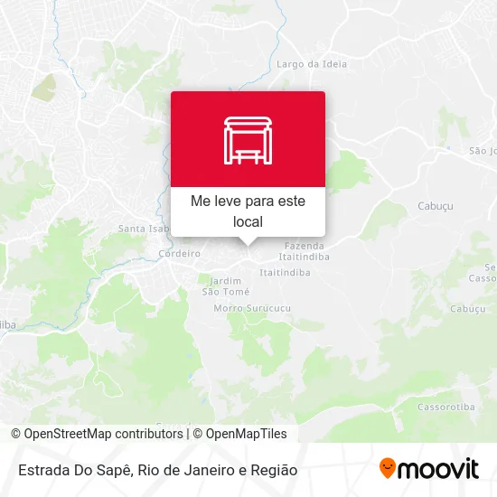 Estrada Do Sapê mapa