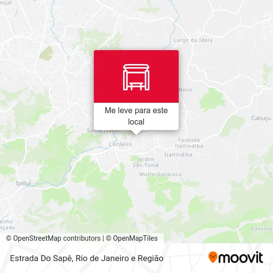 Estrada Do Sapê mapa