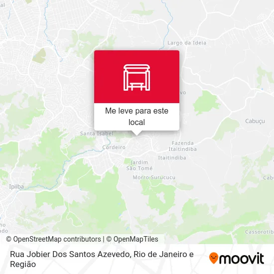 Rua Jobier Dos Santos Azevedo mapa
