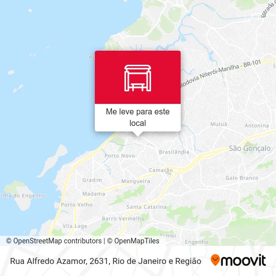 Rua Alfredo Azamor, 2631 mapa