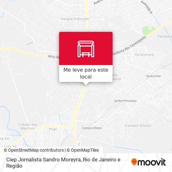 Ciep Jornalista Sandro Moreyra mapa