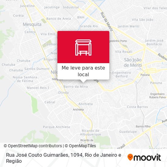 Rua José Couto Guimarães, 1094 mapa