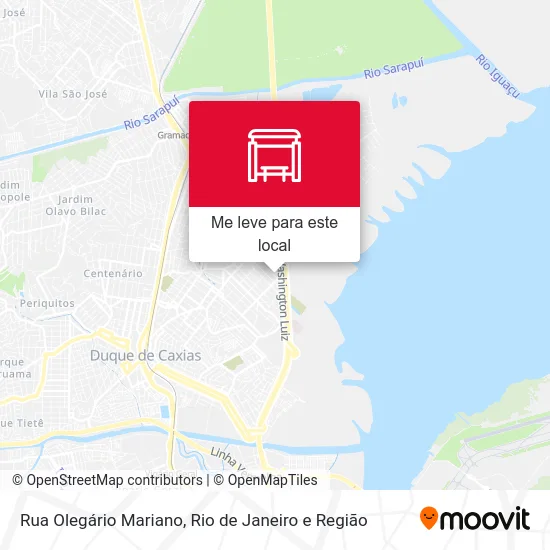 Rua Olegário Mariano mapa