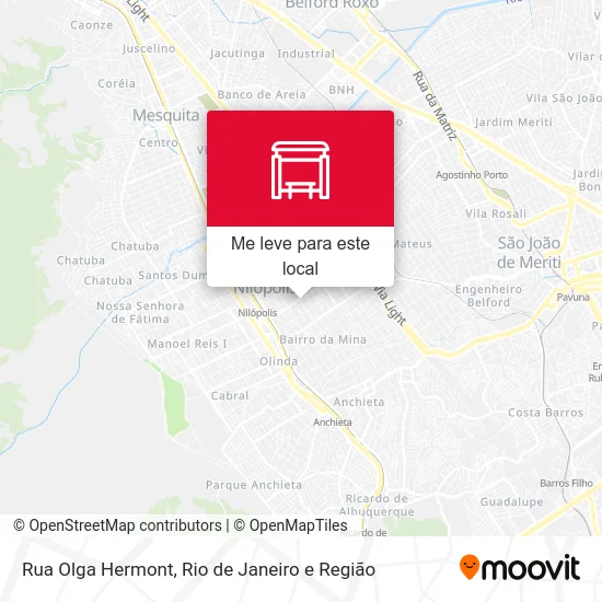 Rua Olga Hermont mapa