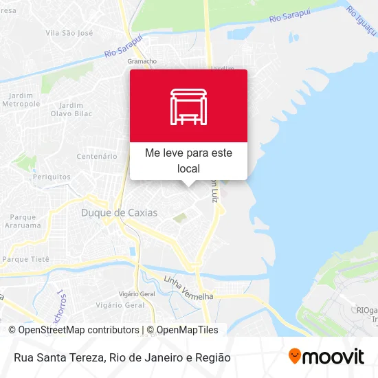 Rua Santa Tereza mapa