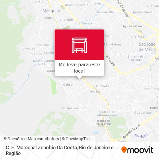 C. E. Marechal Zenóbio Da Costa mapa