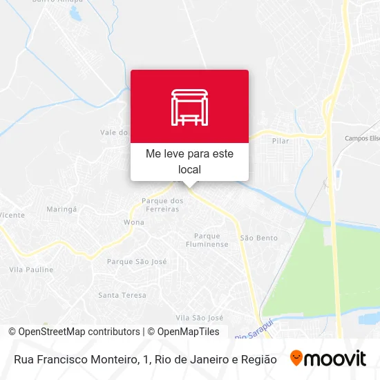 Rua Francisco Monteiro, 1 mapa