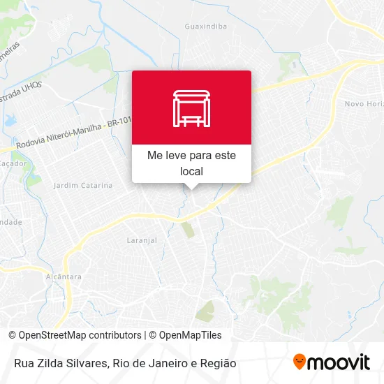 Rua Zilda Silvares mapa