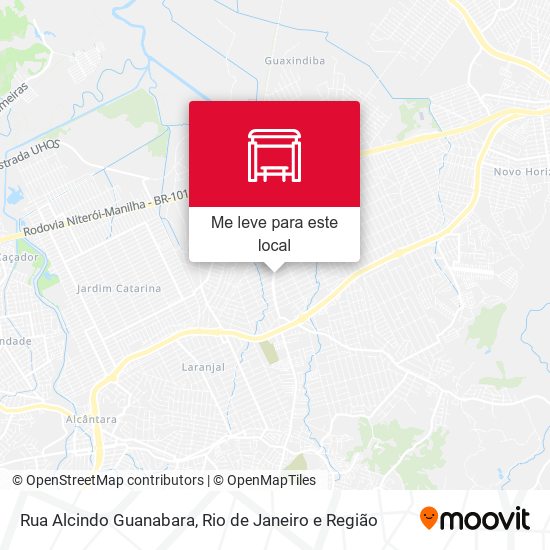 Rua Alcindo Guanabara mapa