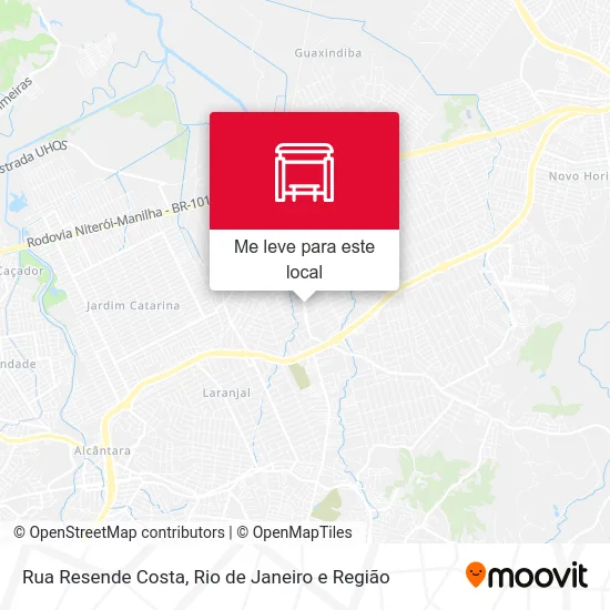 Rua Resende Costa mapa