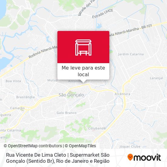 Rua Vicente De Lima Cleto | Supermarket São Gonçalo (Sentido Br) mapa