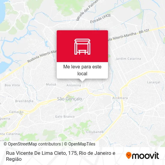 Rua Vicente De Lima Cleto, 175 mapa