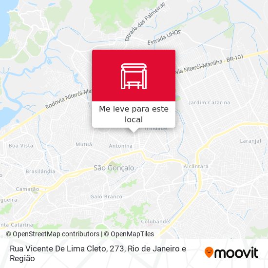 Rua Vicente De Lima Cleto, 273 mapa
