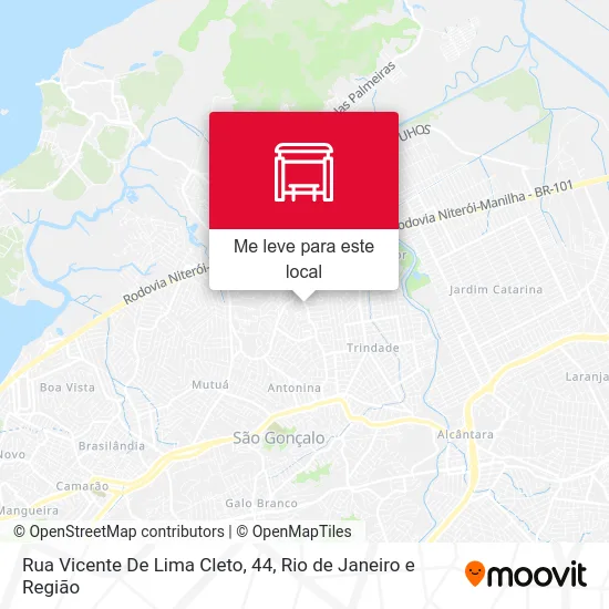 Rua Vicente De Lima Cleto, 44 mapa