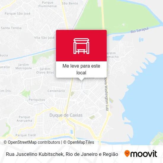 Rua Juscelino Kubitschek mapa