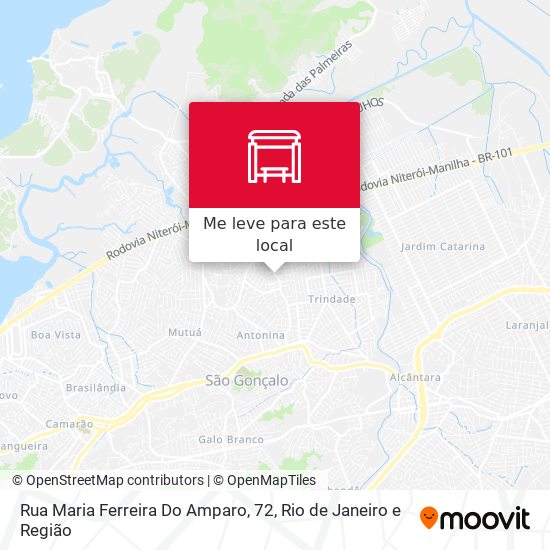 Rua Maria Ferreira Do Amparo, 72 mapa