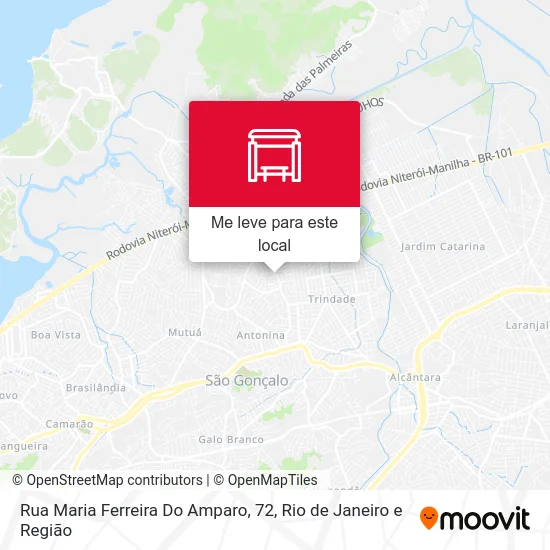 Rua Maria Ferreira Do Amparo, 72 mapa