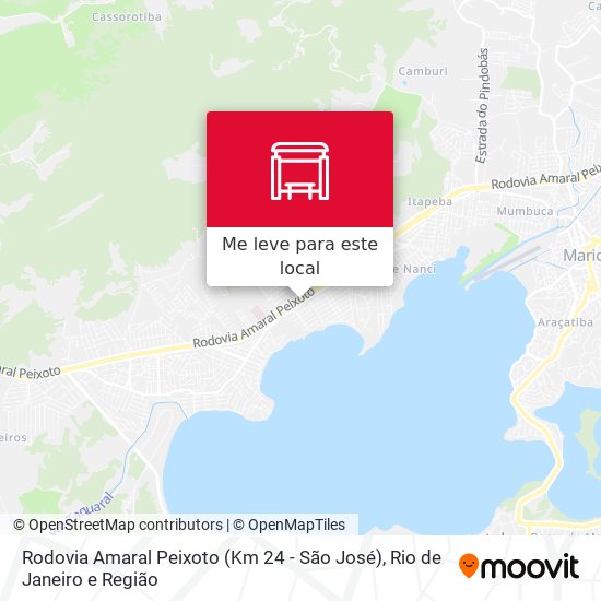 Rodovia Amaral Peixoto (Km 24 - São José) mapa