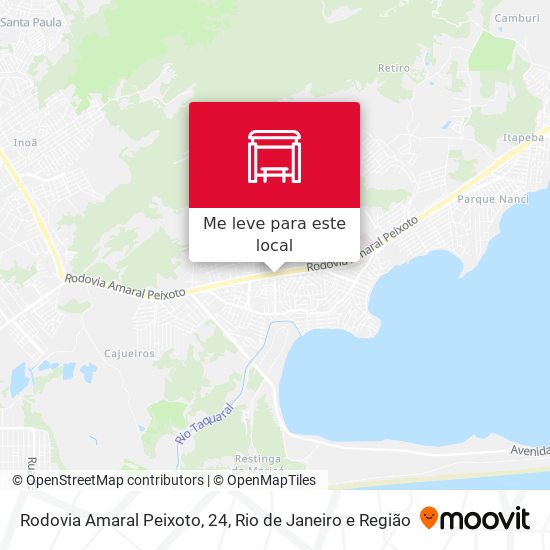 Rodovia Amaral Peixoto, 24 mapa