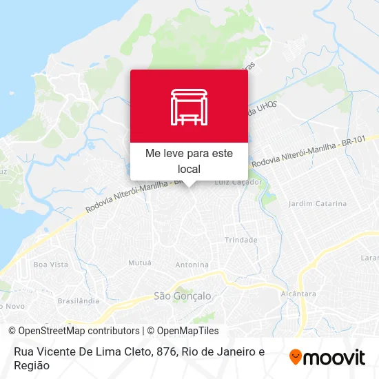 Rua Vicente De Lima Cleto, 876 mapa