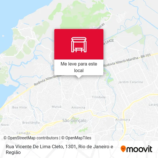 Rua Vicente De Lima Cleto, 1301 mapa
