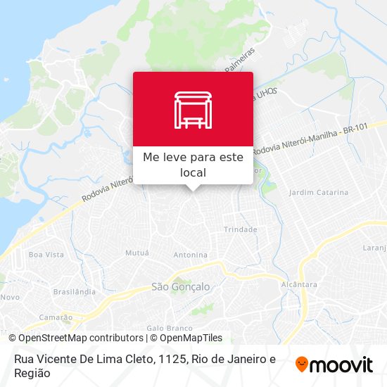 Rua Vicente De Lima Cleto, 1125 mapa