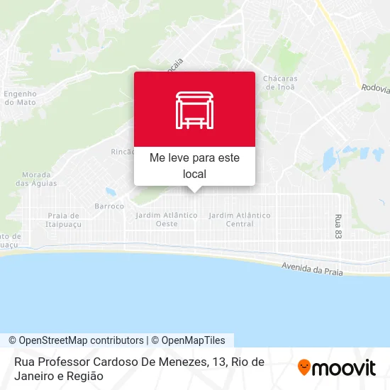 Rua Professor Cardoso De Menezes, 13 mapa