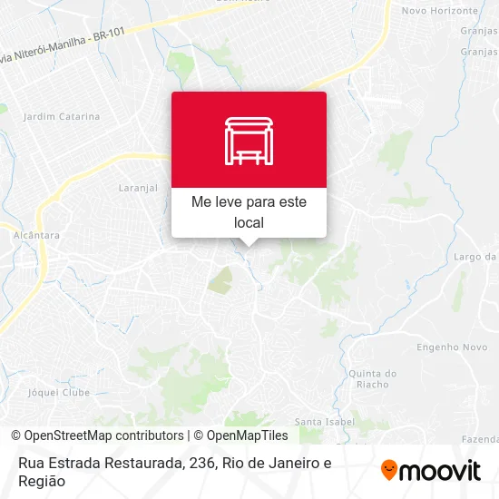 Rua Estrada Restaurada, 236 mapa