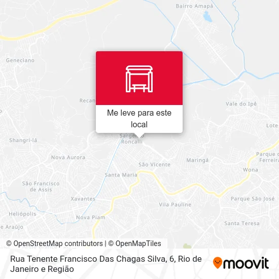 Rua Tenente Francisco Das Chagas Silva, 6 mapa