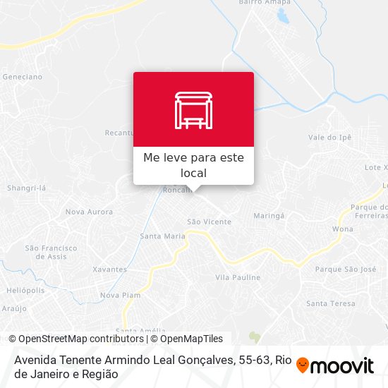 Avenida Tenente Armindo Leal Gonçalves, 55-63 mapa