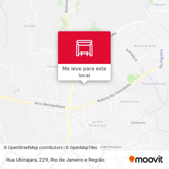 Rua Ubirajara, 229 mapa